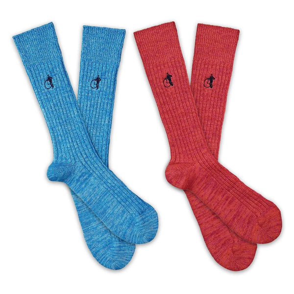 london sock company Boot Sock 2-Pair Pink & Turquoise
