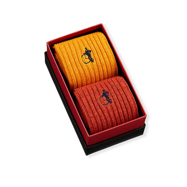 London Sock Company Hyde Park Boot Socks 2-Pair Box