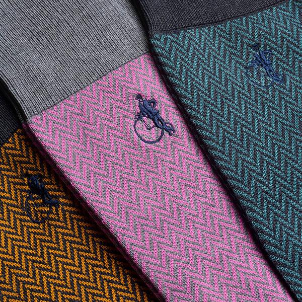 London Sock Company Bond St. Herringbone Socks