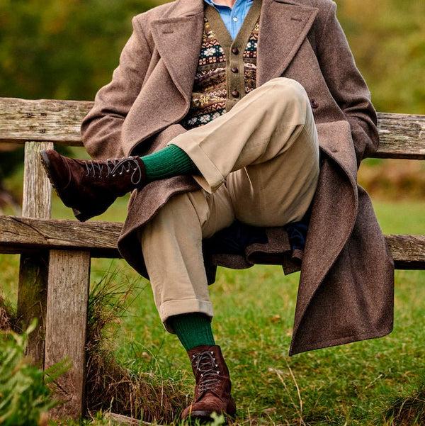 London Sock Company Boot Sock 2-Pair Evergreen