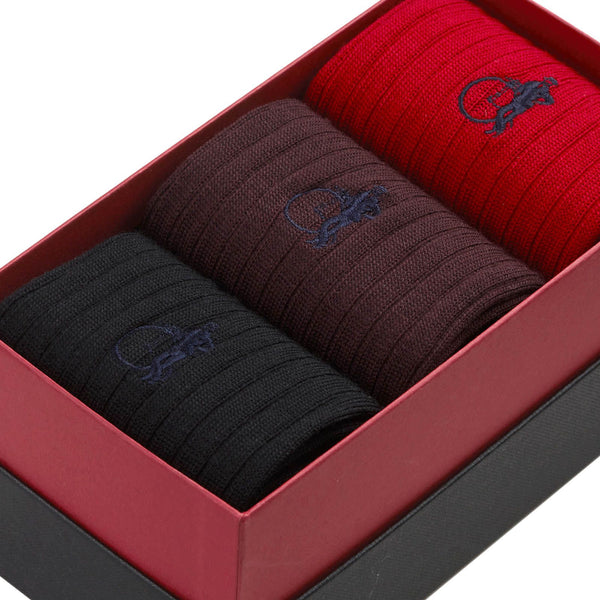 London Sock Company Merino Trio 3-Pair Box