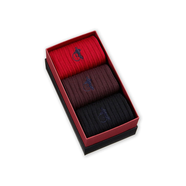 London Sock Company Merino Trio 3-Pair Box