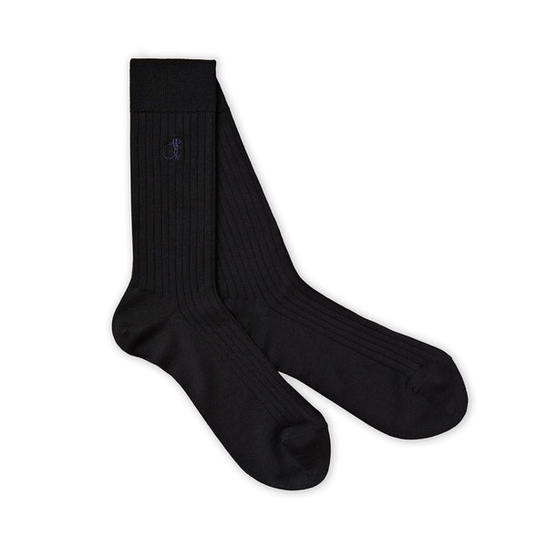 London Sock Company Merino Trio Black 3-Pair Box