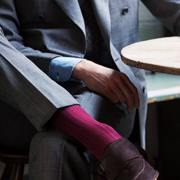 London Sock Company Red Simply Sartorial Socks
