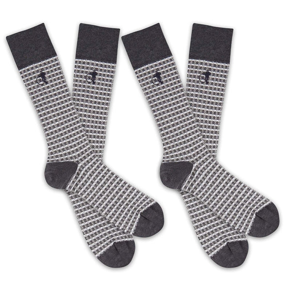 london sock company Shaken & Stirred 2-Pair Grey