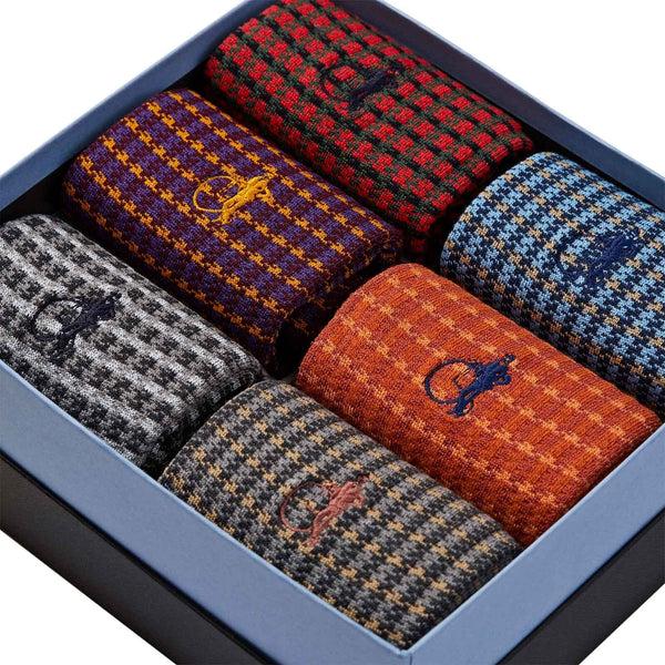 London Sock Company Shaken & Stirred 6-Pair Box