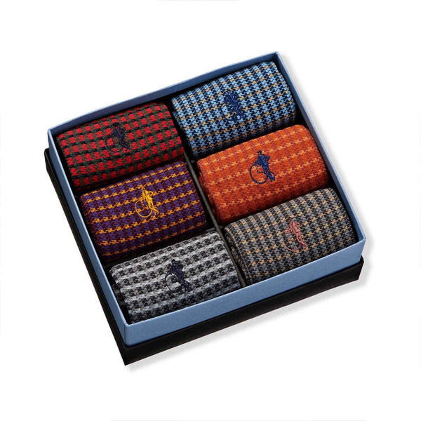 London Sock Company Shaken & Stirred 6-Pair Box