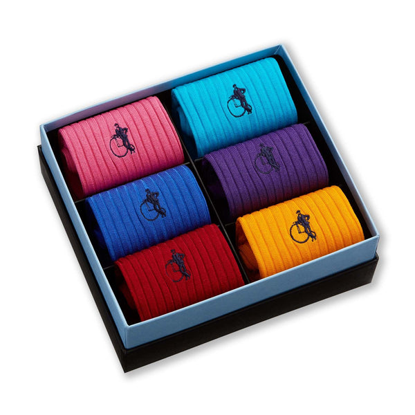 London Sock Company Simply Colourful 6-Pair Box