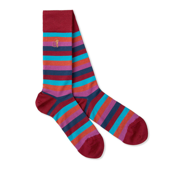 London Sock Company Sunset Stripes 3-Pair Box