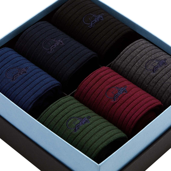 London Sock Company The Traditional Set 6-Pair Box