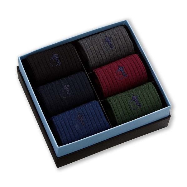 London Sock Company The Traditional Set 6-Pair Box