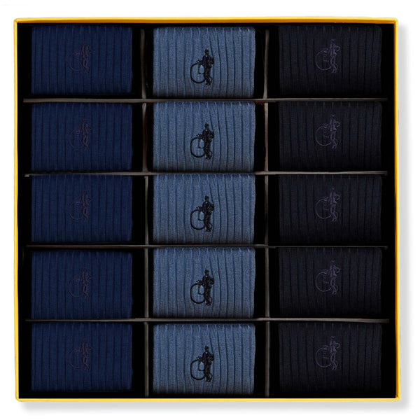 london sock company The Ultimate Blues 15-Pair Box