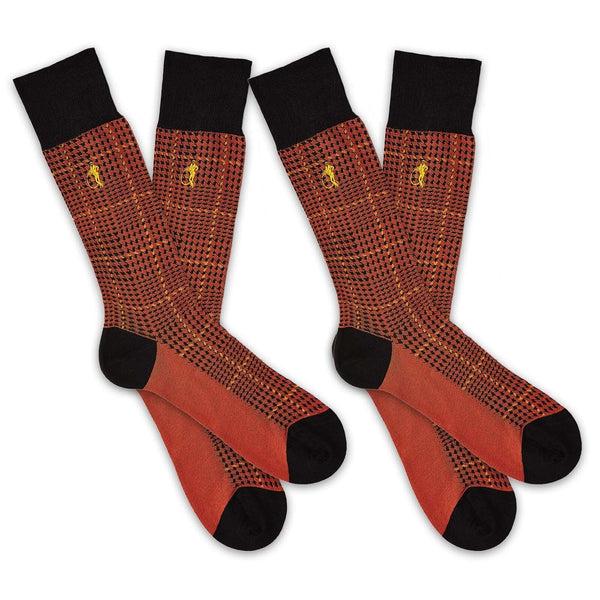 london sock company Ottaway Style 2-Pair Burnt Orange