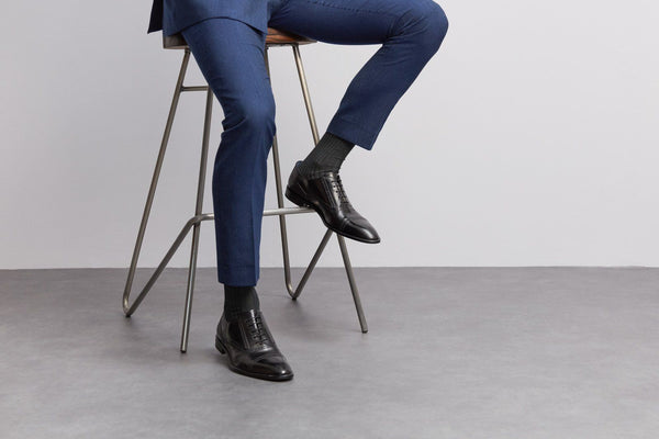 London Sock Company Simply Sartorial 2-Pair Cannon Ball Grey