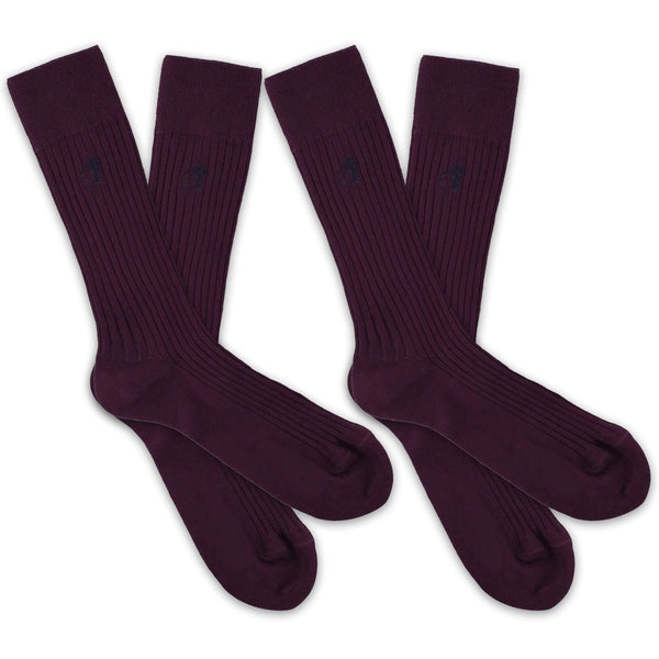 london sock company Simply Sartorial 2-Pair Deep Purple