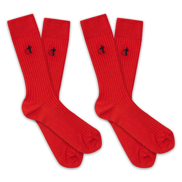 london sock company Simply Sartorial 2-Pair Routemaster Red
