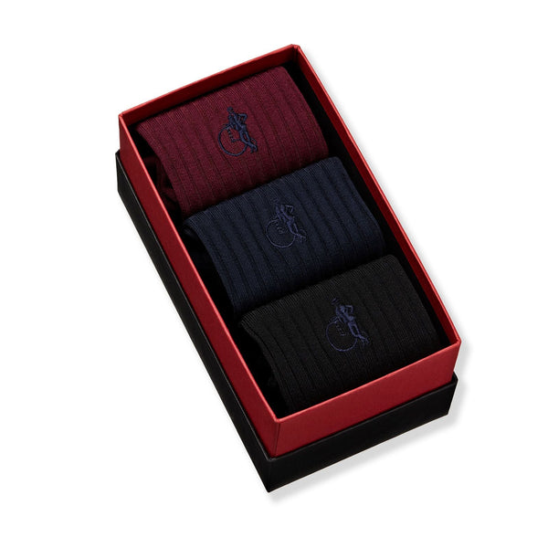 London Sock Company Simply Traditional II 3-Pair Box