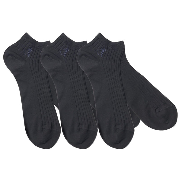 london sock company Simply Trainer Socks Ebony Black 3 Pairs