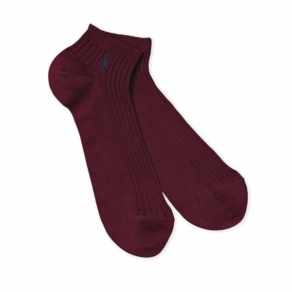 London Sock Company Simply Trainer Socks Red 3 Pairs