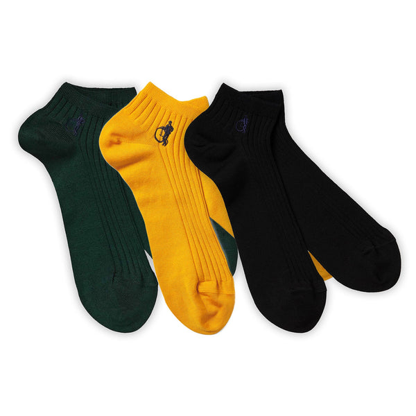 london sock company Simply Trainer Socks Saffron 3 Pairs