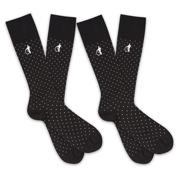 london sock company Spot of Style 2-Pair Classic Black
