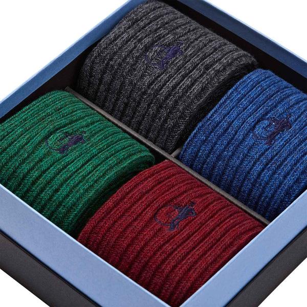 London Sock Company The Kew Collection Boot Socks 4-Pair Box