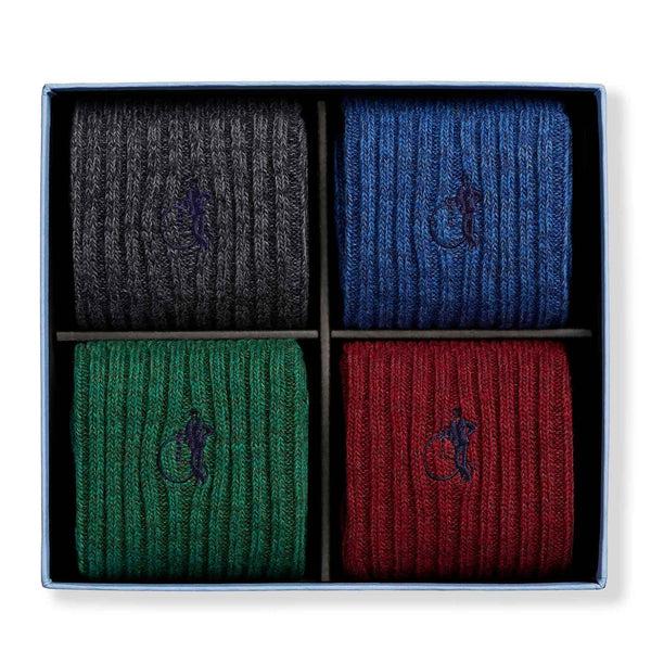 london sock company The Kew Collection Boot Socks 4-Pair Box