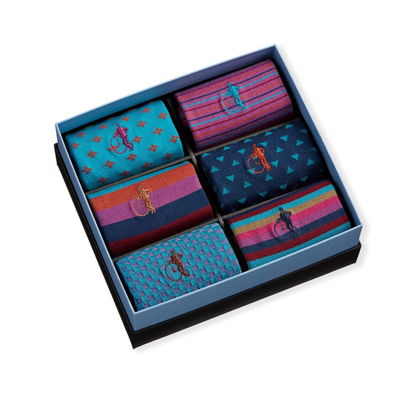 London Sock Company The Spotlight Collection 6-Pair Box