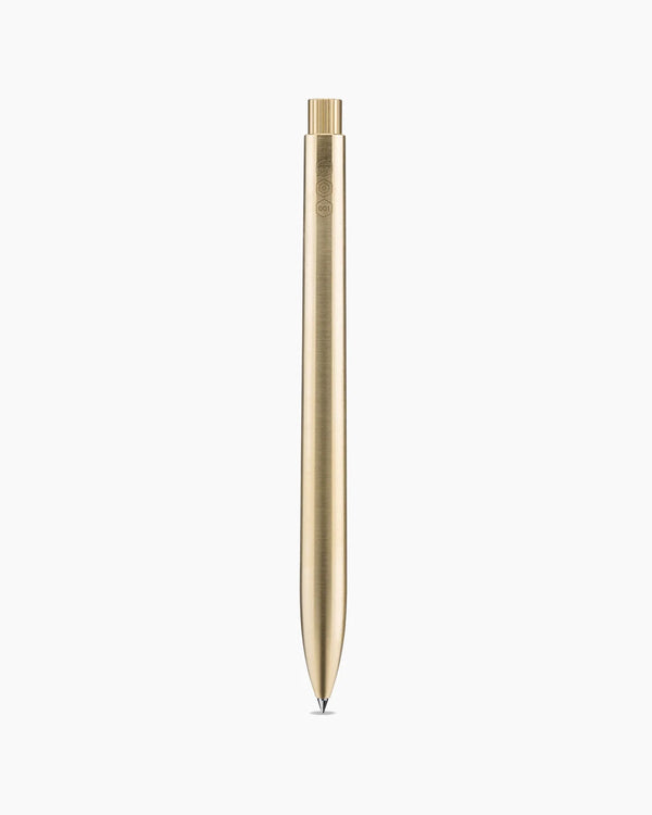 london undercover Ajoto Brass Natural Spun Rollerball Pen