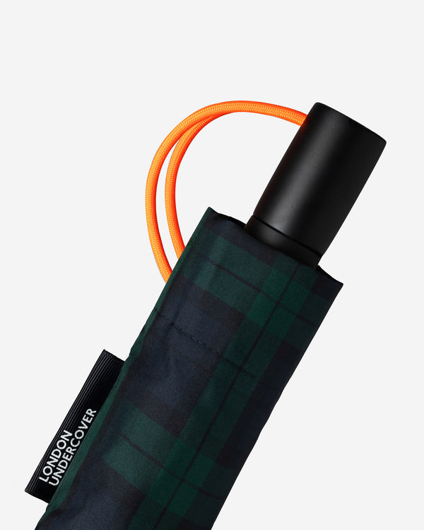London Undercover Black Watch Tartan Auto-Compact Umbrella