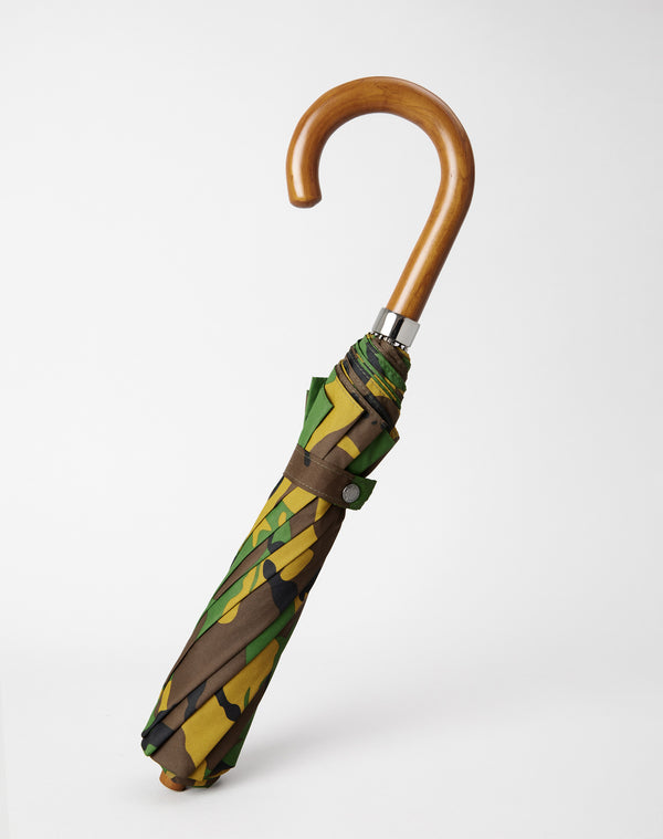 London Undercover British Woodland Camouflage Maple Telescopic Umbrella