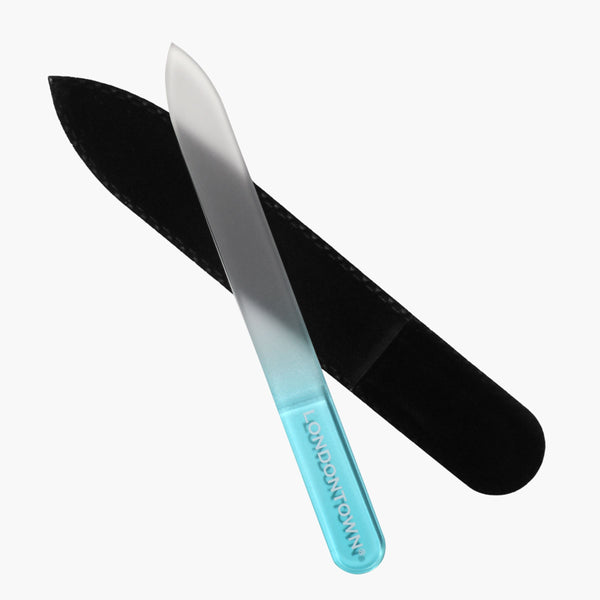 londontown Glass Nail File - Aqua