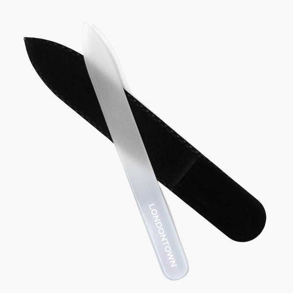 londontown Glass Nail File - Milky