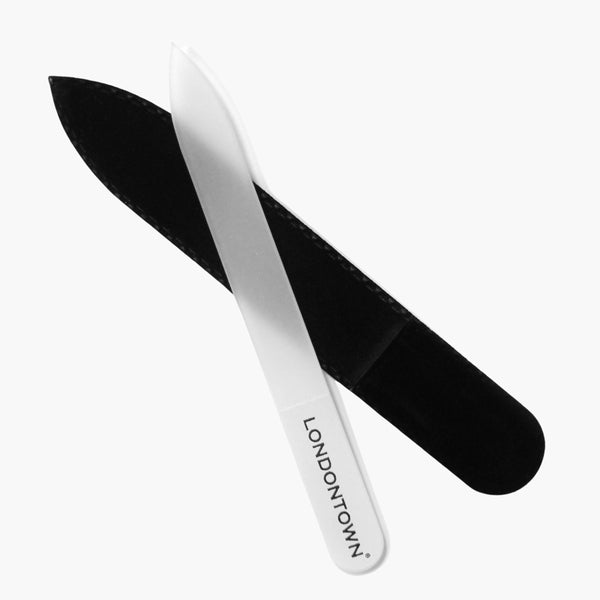 londontown Glass Nail File - White