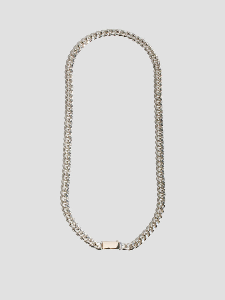 loren stewart Industrial Cuban ID Box Lock Necklace