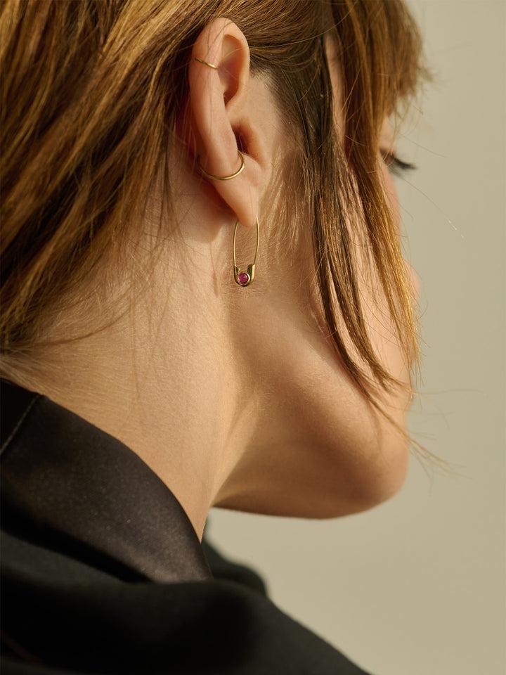 Loren Stewart Cirque Safety Pin Earring