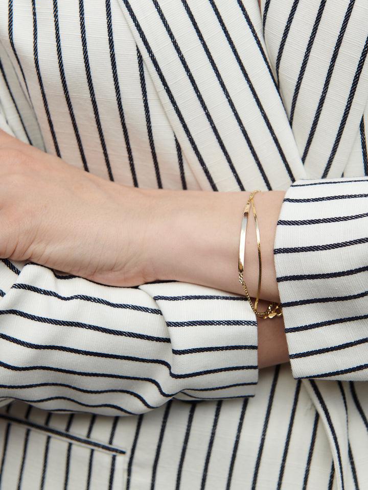 Loren Stewart Demi Herringbone Bracelet