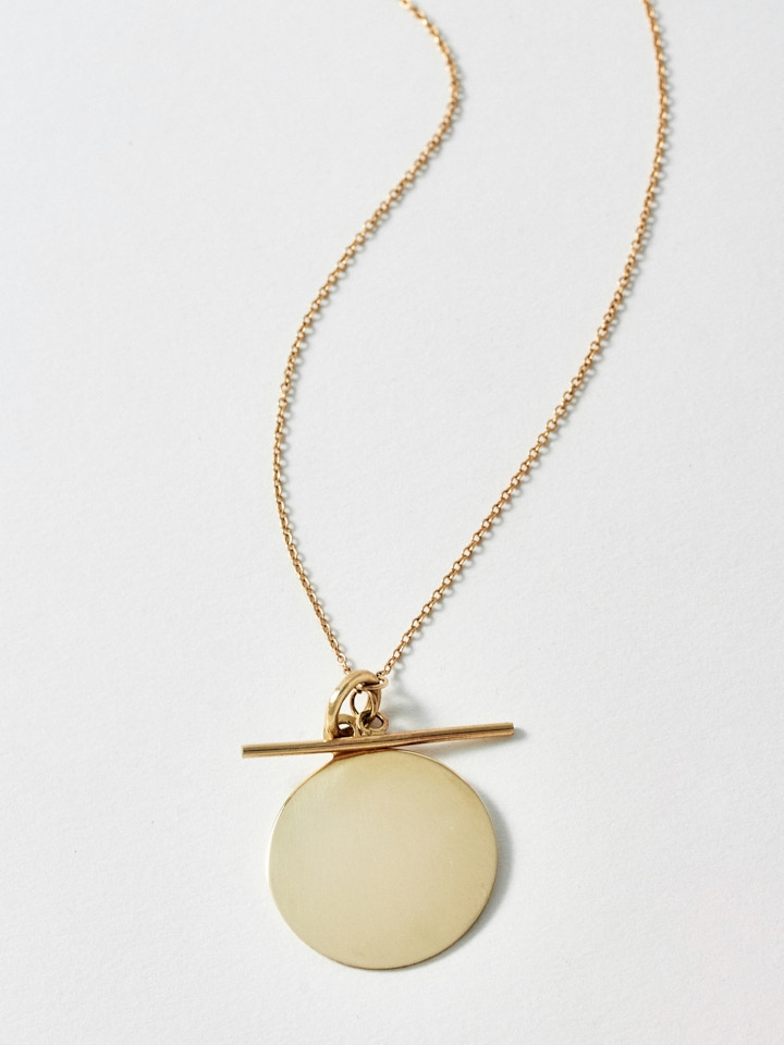 Loren Stewart Disk & Toggle Necklace