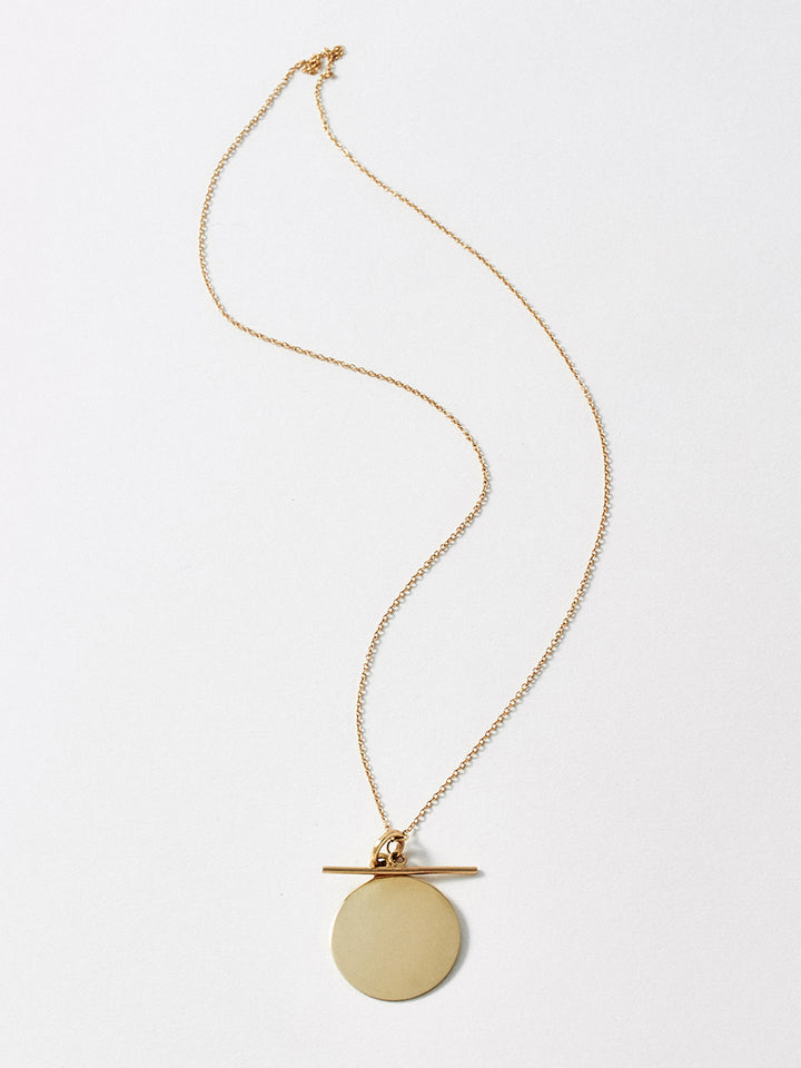loren stewart Disk & Toggle Necklace