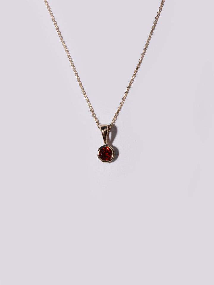 Loren Stewart Garnet Bezel Pendant