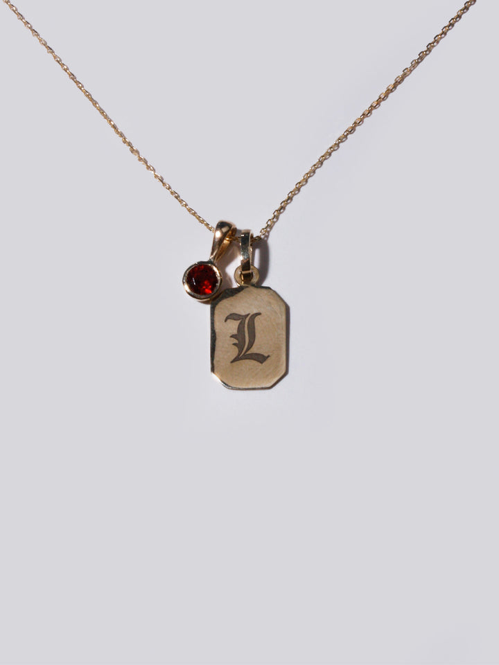 Loren Stewart Garnet Bezel Pendant