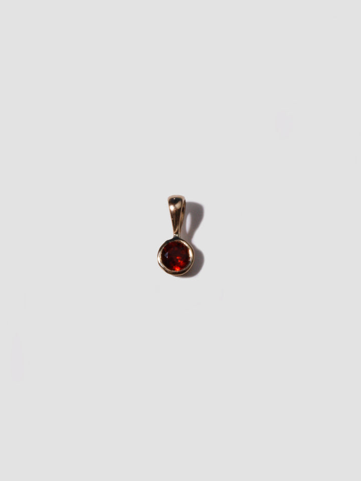 loren stewart Garnet Bezel Pendant
