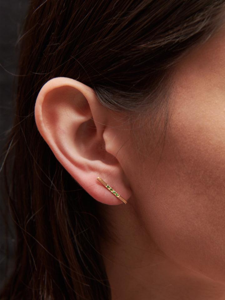 Loren Stewart Gemstone Long Rod Stud