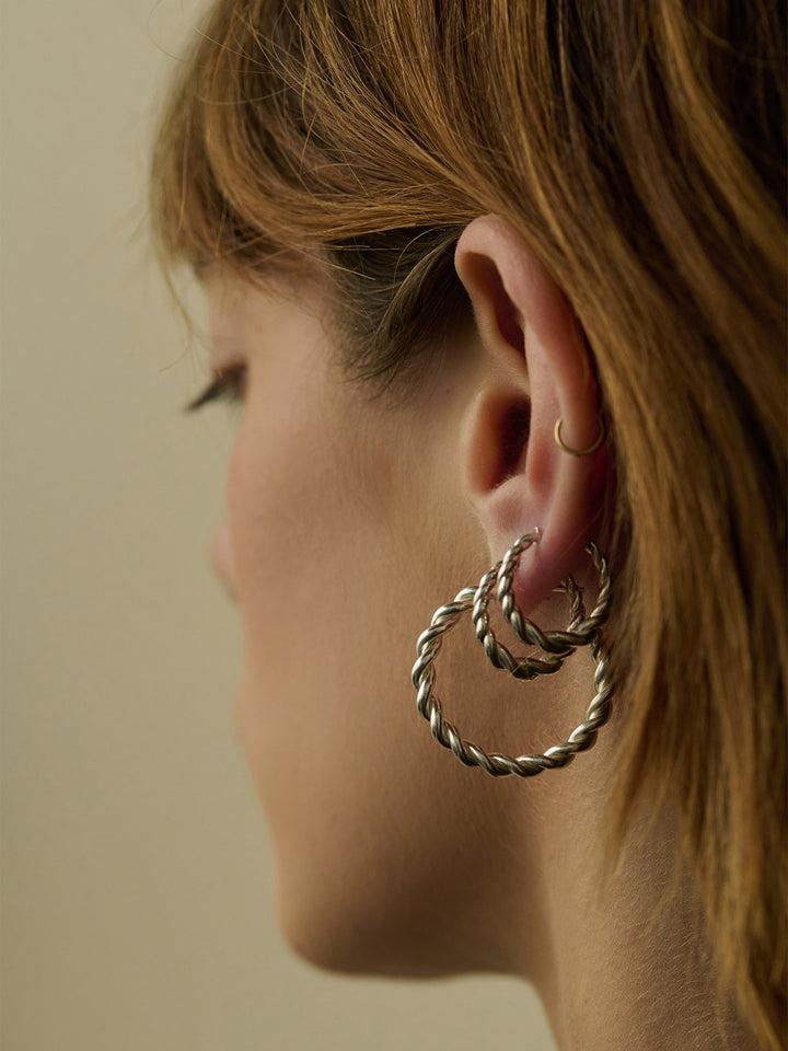 Loren Stewart Hand-Twisted Spiral Rope Hoops