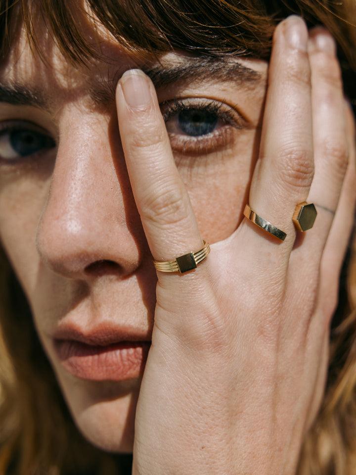 Loren Stewart Hexagon ID Signet