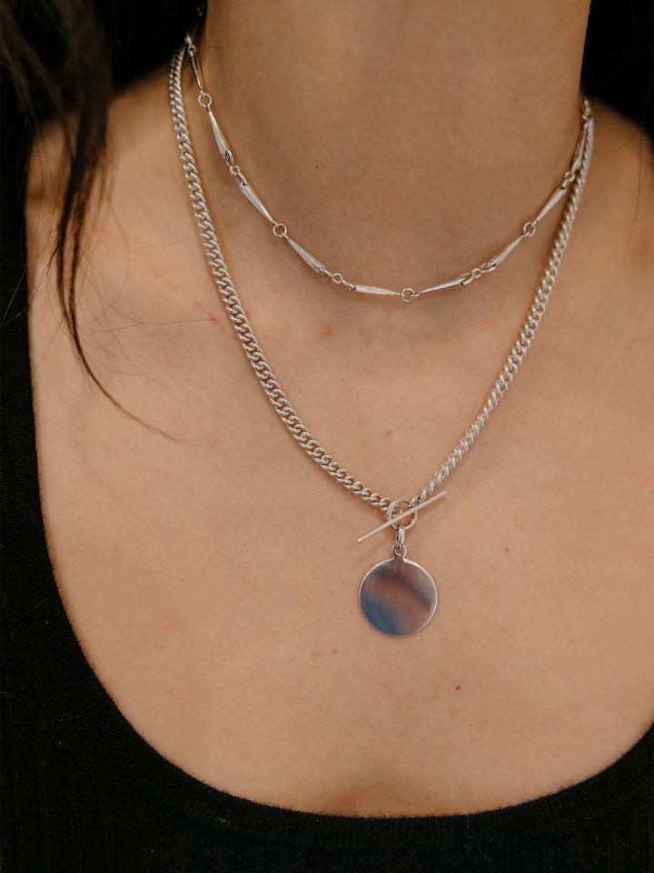 Loren Stewart Industrial Disk & Toggle Necklace