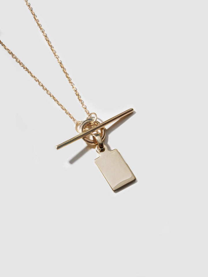 loren stewart Klint ID & Toggle Necklace