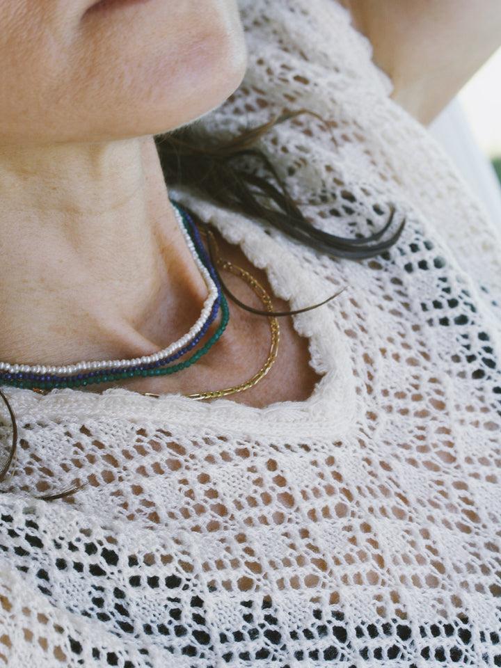 Loren Stewart La Virgen Beaded Necklace