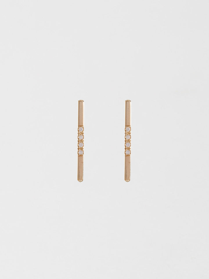 Loren Stewart Long Rod Diamond Stud