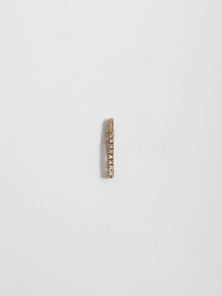 Loren Stewart Mini Diamond Safety Pin Earring